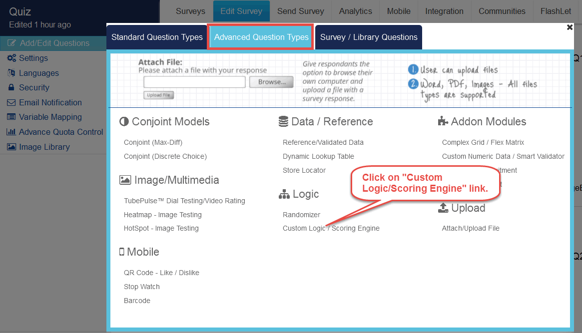 Survey Software Help Image